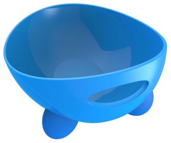 Pet Life 'Modero' Dishwasher Safe Modern Tilted Dog Bowl (Color: Blue)