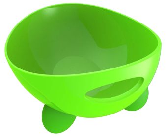 Pet Life 'Modero' Dishwasher Safe Modern Tilted Dog Bowl (Color: Green)
