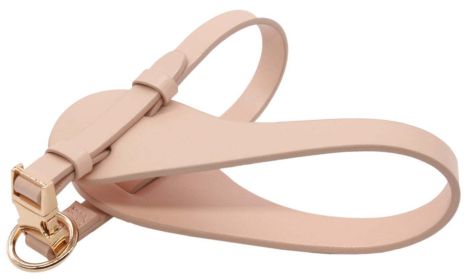 Pet Life 'Ever-Craft' Boutique Series Adjustable Designer Leather Dog Harness (Color: Pink, size: large)