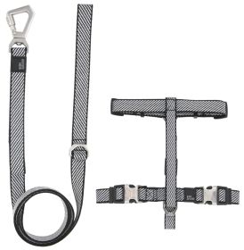 Pet Life 'Escapade' Outdoor Series 2-in-1 Convertible Dog Leash and Harness (Color: Grey, size: small)