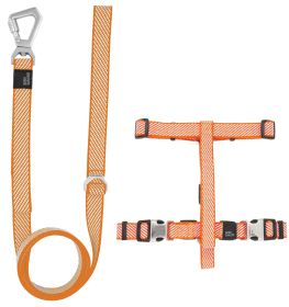 Pet Life 'Escapade' Outdoor Series 2-in-1 Convertible Dog Leash and Harness (Color: Orange, size: medium)