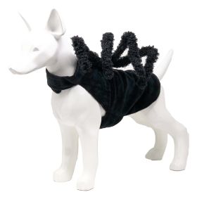 Pet Life 'Creepy Webs' Holiday Spider Pet Dog Costume (Color: Black, size: X-Large)