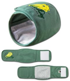 Touchdog Gauze-Aid Protective Dog Bandage and Calming Compression Sleeve (Color: Green, size: small)