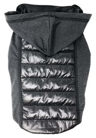 Pet Life 'Apex' Lightweight Hybrid 4-Season Stretch and Quick-Dry Dog Coat w/ Pop out Hood (Color: Black, size: small)