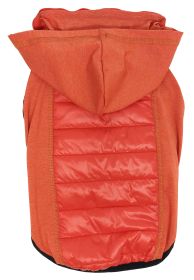 Pet Life 'Apex' Lightweight Hybrid 4-Season Stretch and Quick-Dry Dog Coat w/ Pop out Hood (Color: Red, size: medium)
